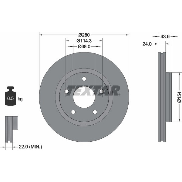 TEXTAR PC BRAKE DISCS image