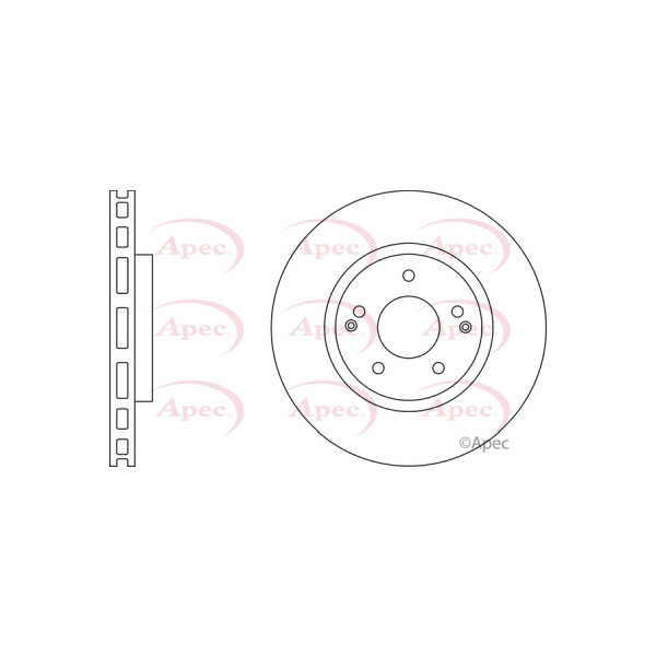 APEC BRAKE DISC (FRONT) (SINGLE) image