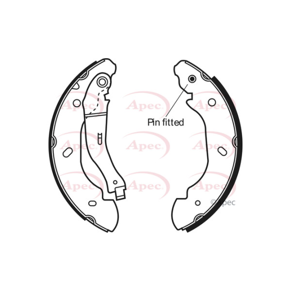 APEC BRAKE SHOES (REAR) (R90) image