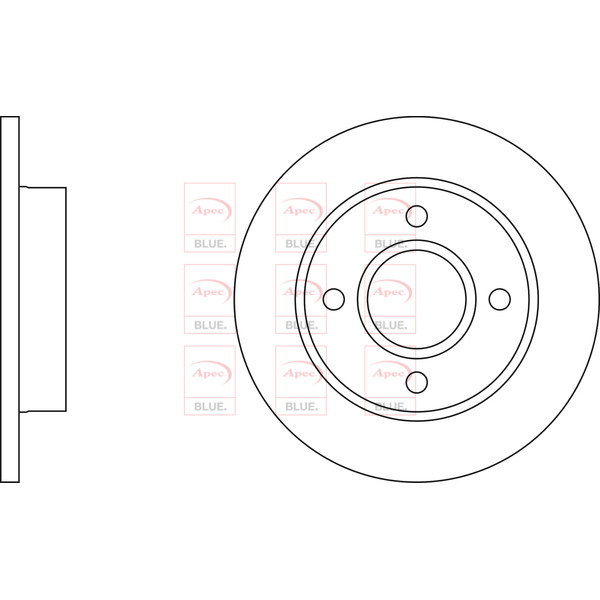APEC BLUE BRAKE DISC (FRONT) (SINGLE) (R90) image