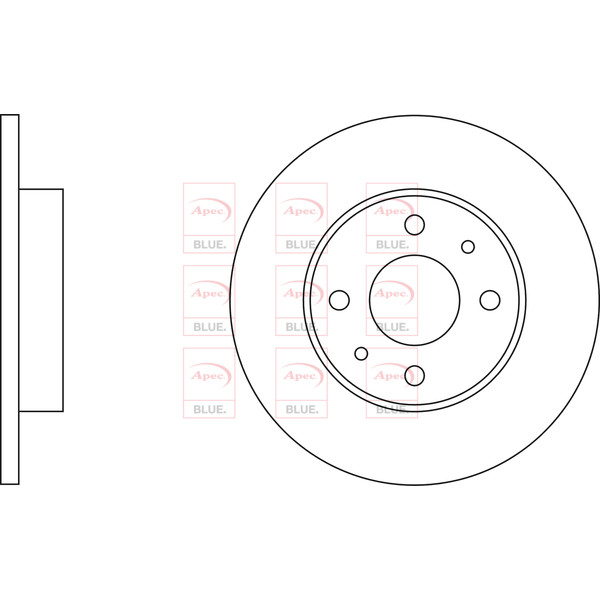APEC BLUE BRAKE DISC (FRONT/REAR) (SINGLE) (R90) image