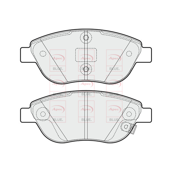 APEC BLUE BRAKE PADS (FRONT) (R90) image