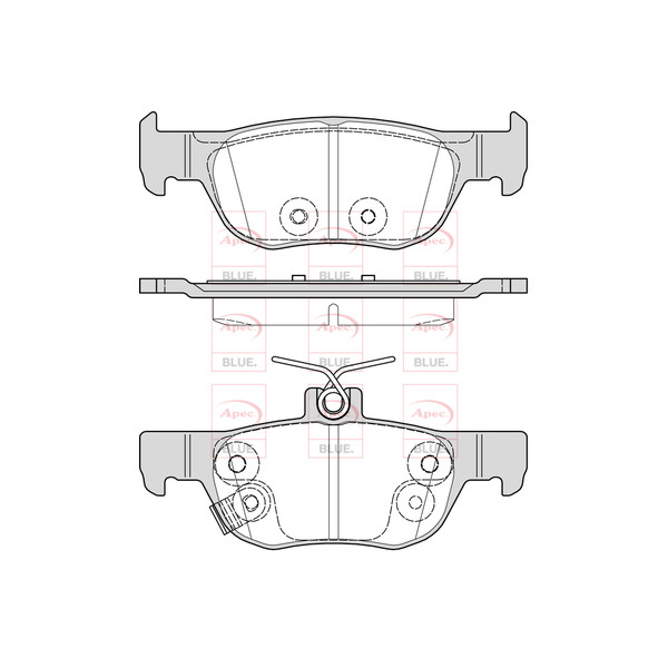 APEC BLUE BRAKE PADS (REAR) (R90) image