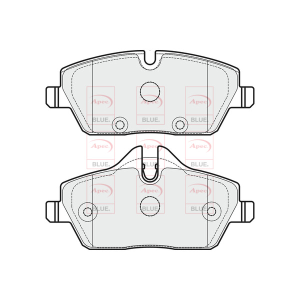 APEC BLUE BRAKE PADS (FRONT) (R90) image