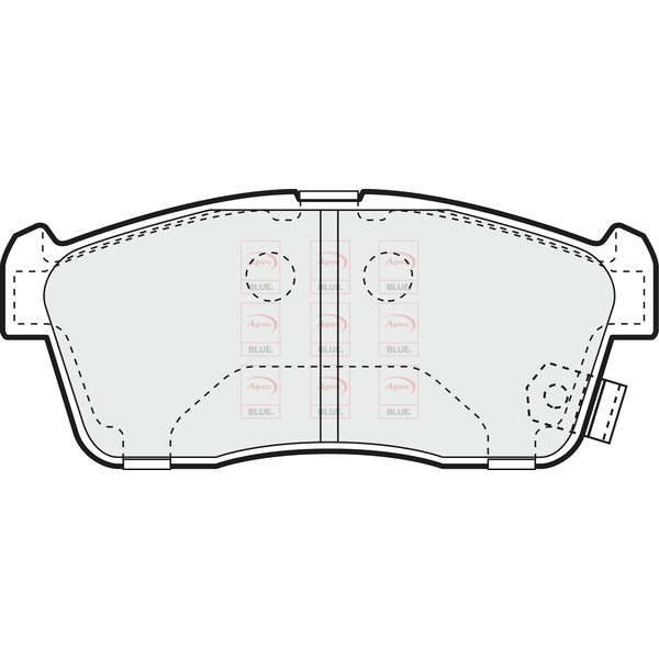 APEC BLUE BRAKE PADS (FRONT) (R90) image