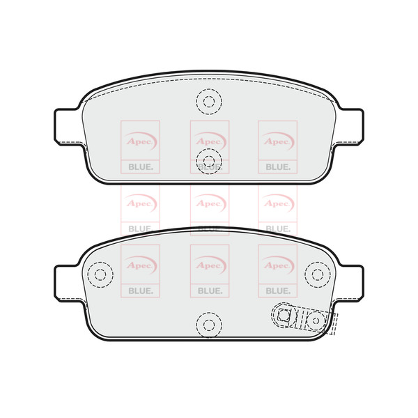 APEC BLUE BRAKE PADS (REAR) (R90) image