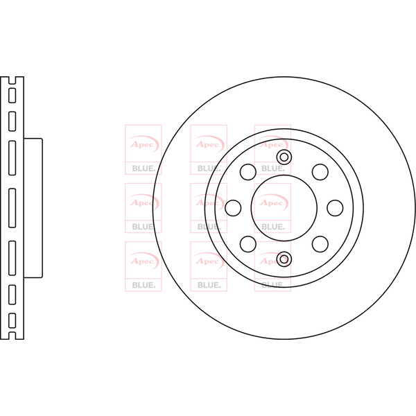 APEC BLUE BRAKE DISC (FRONT) (SINGLE) (R90) image