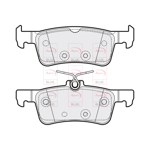 APEC BLUE BRAKE PADS (REAR) (R90) image