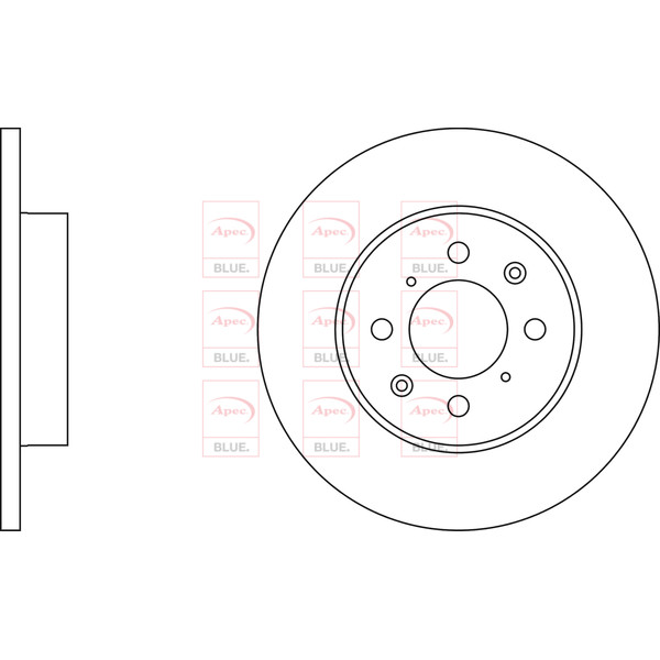 APEC BLUE BRAKE DISC (FRONT) (SINGLE) (R90) image