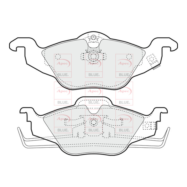 APEC BLUE BRAKE PADS (FRONT) (R90) image