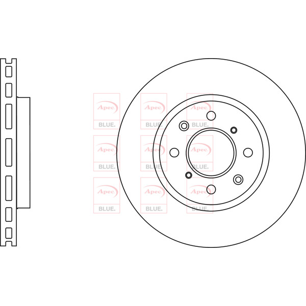 APEC BLUE BRAKE DISC (FRONT) (SINGLE) (R90) image