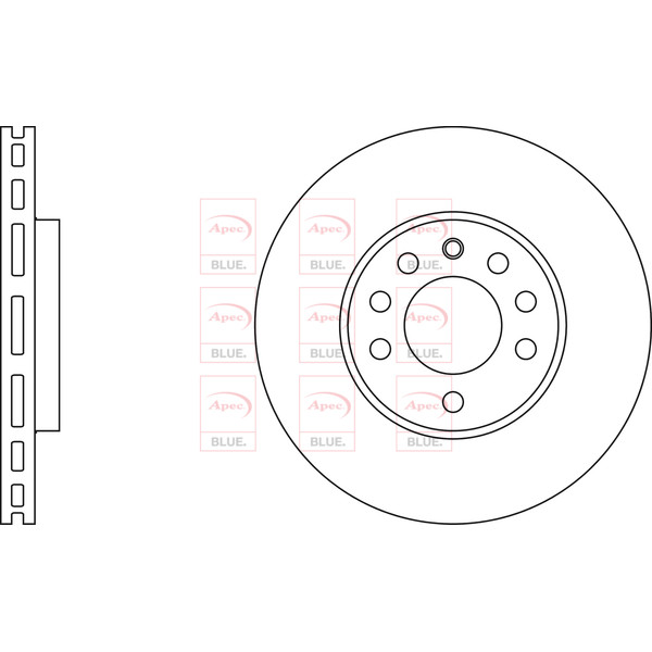 APEC BLUE BRAKE DISC (FRONT) (SINGLE) (R90) image
