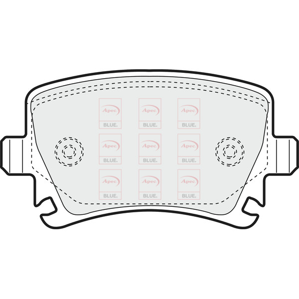 APEC BLUE BRAKE PADS (REAR) (R90) image