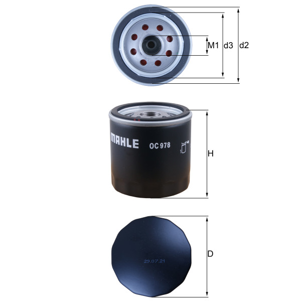 OIL FILTER - SPIN ON image
