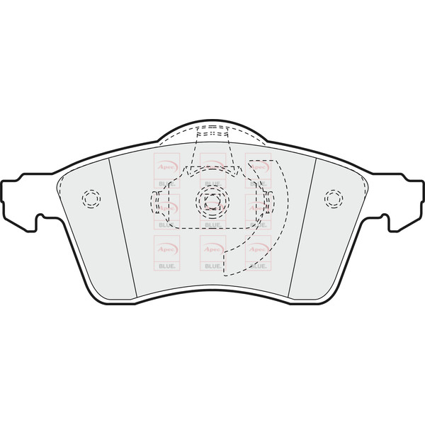 APEC BLUE BRAKE PADS (FRONT) (R90) image
