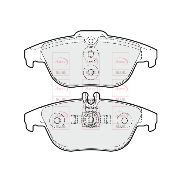 APEC BLUE BRAKE PADS (REAR) (R90) image