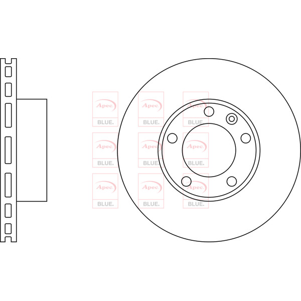 APEC BLUE BRAKE DISC (FRONT) (SINGLE) (R90) image