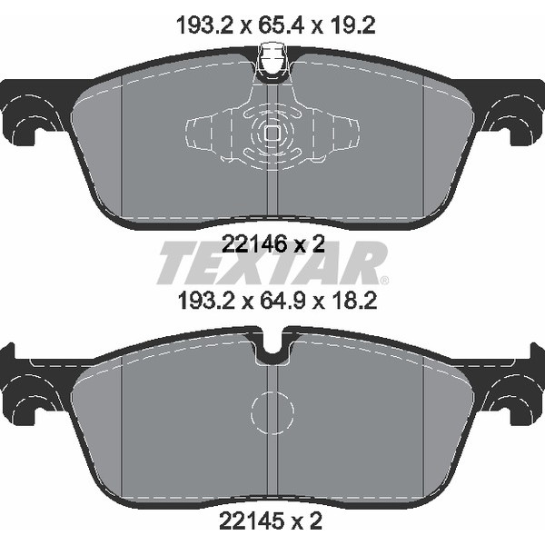 TEXTAR PC BRAKE PADS image