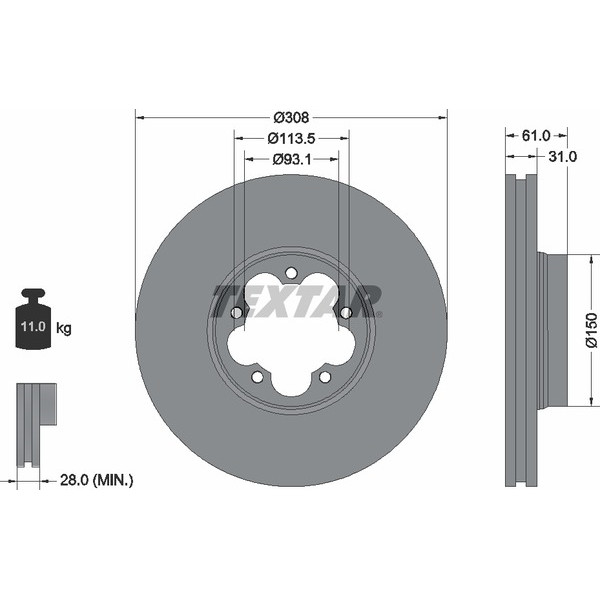 TEXTAR LCV DISCS image