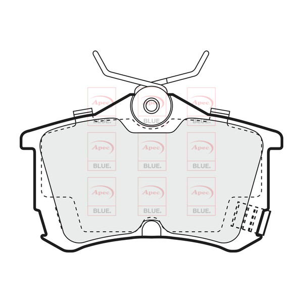 APEC BLUE BRAKE PADS (REAR) (R90) image