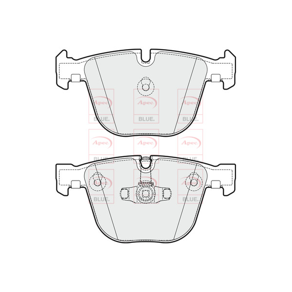 APEC BLUE BRAKE PADS (REAR) (R90) image