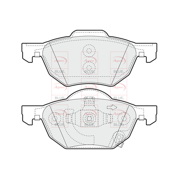 APEC BLUE BRAKE PADS (FRONT) (R90) image