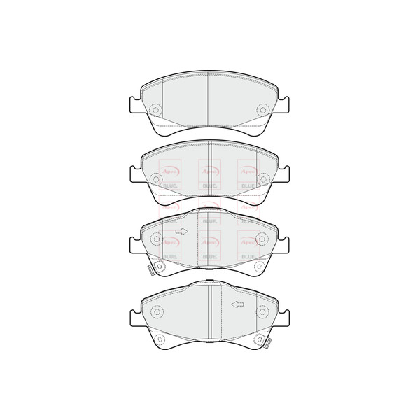 APEC BLUE BRAKE PADS (FRONT) (R90) image