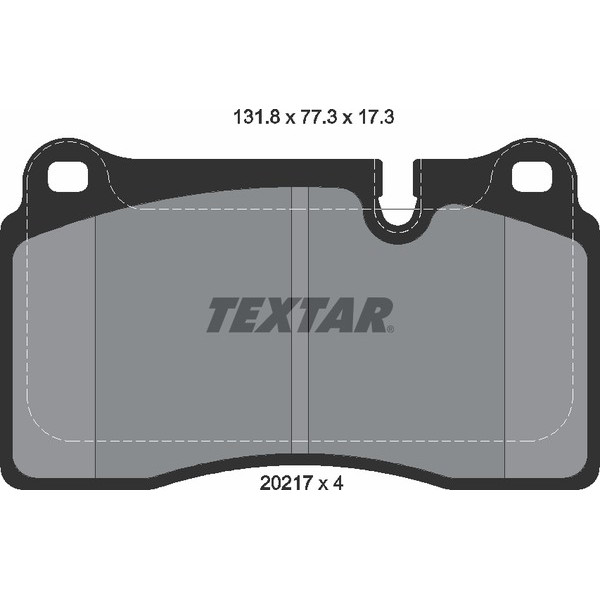 TEXTAR PC BRAKE PADS image