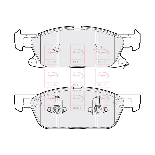 APEC BLUE BRAKE PADS (FRONT) (R90) image