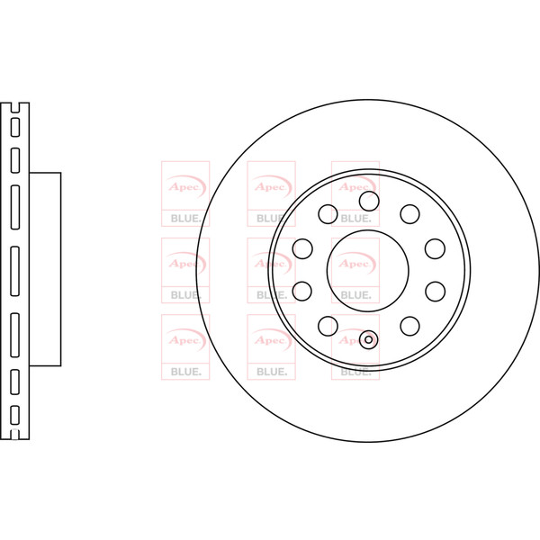 APEC BLUE BRAKE DISC (FRONT) (SINGLE) (R90) image