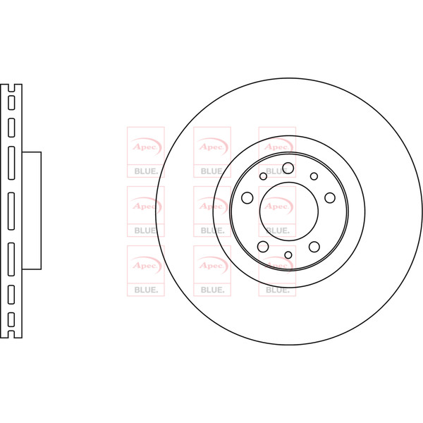 APEC BLUE BRAKE DISC (FRONT) (SINGLE) (R90) image