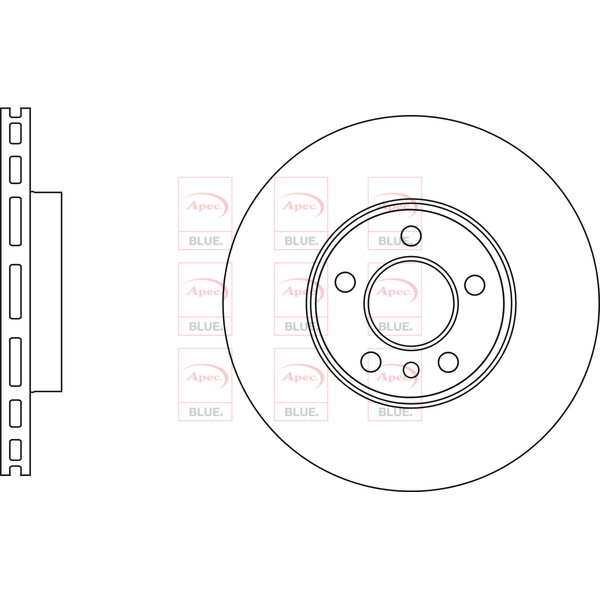 APEC BLUE BRAKE DISC (FRONT) (SINGLE) (R90) image