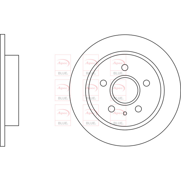 APEC BLUE BRAKE DISC (REAR) (SINGLE) (R90) image