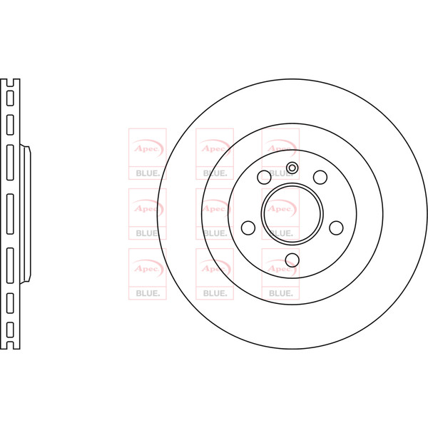 APEC BLUE BRAKE DISC (REAR) (SINGLE) (R90) image