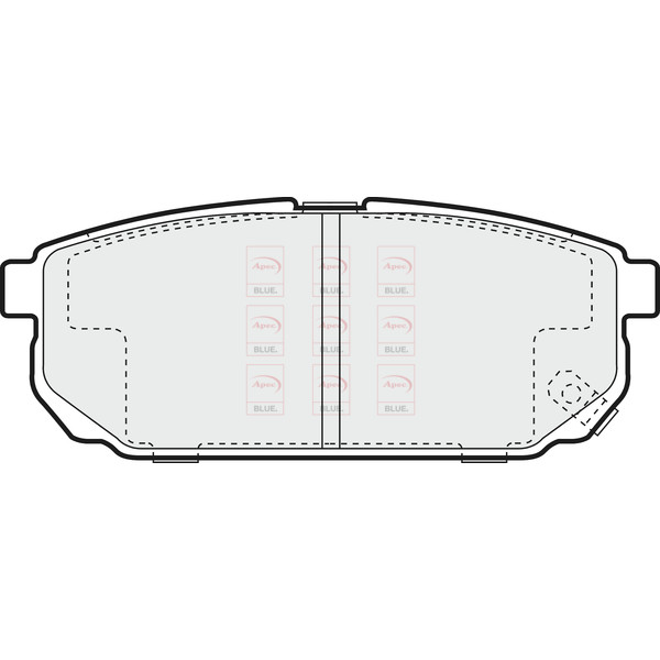 APEC BLUE BRAKE PADS (REAR) (R90) image