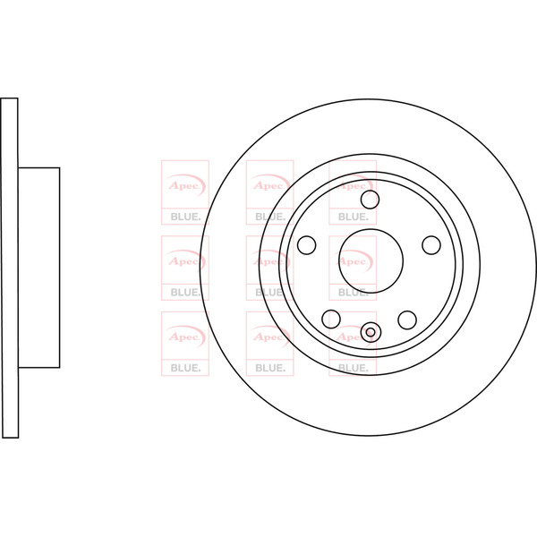 APEC BLUE BRAKE DISC (REAR) (SINGLE) (R90) image