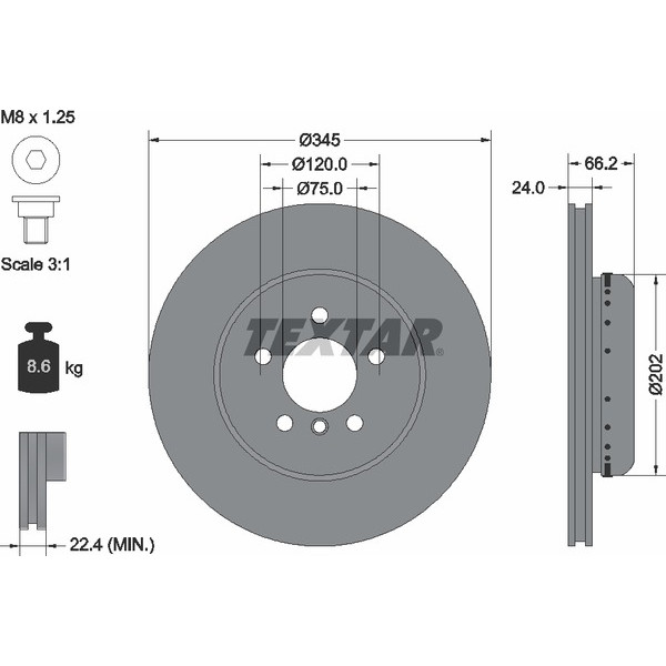 TEXTAR BIMETALLIC DISCS image