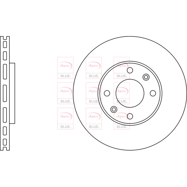 APEC BLUE BRAKE DISC (FRONT) (SINGLE) (R90) image
