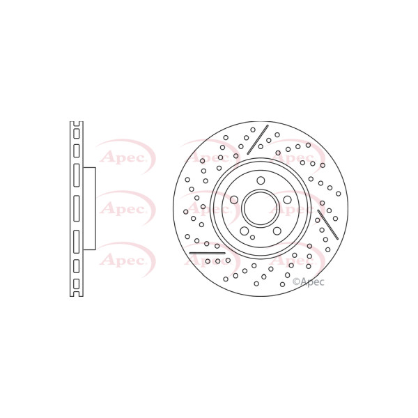 APEC BRAKE DISC (FRONT) (SINGLE) image