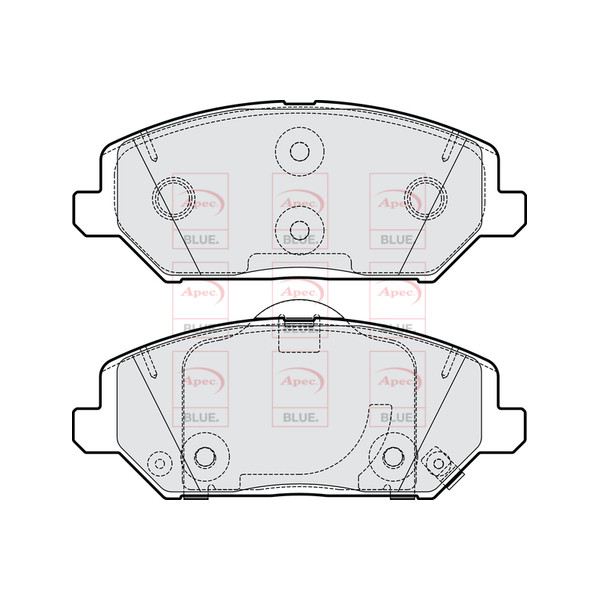 APEC BLUE BRAKE PADS (FRONT) (R90) image