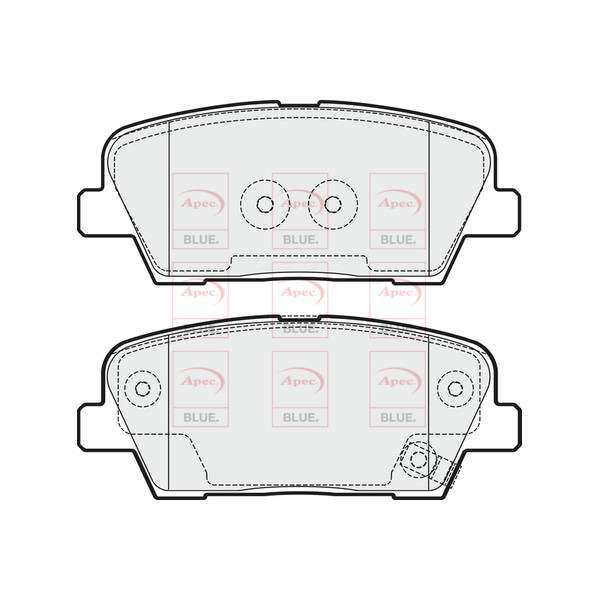 APEC BLUE BRAKE PADS (REAR) (R90) image