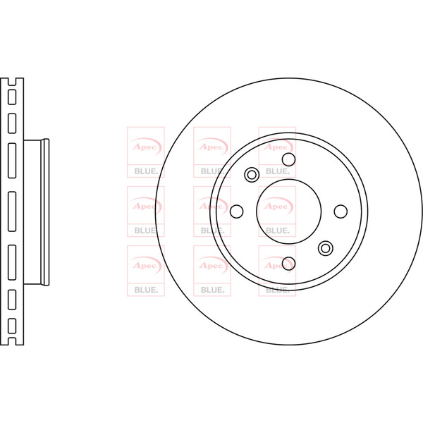 APEC BLUE BRAKE DISC (FRONT) (SINGLE) (R90) image