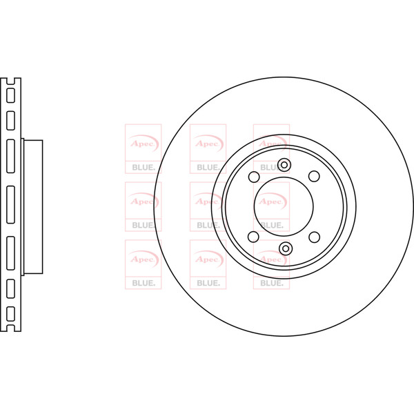 APEC BLUE BRAKE DISC (FRONT) (SINGLE) (R90) image