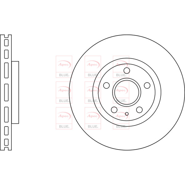 APEC BLUE BRAKE DISC (FRONT) (SINGLE) (R90) image