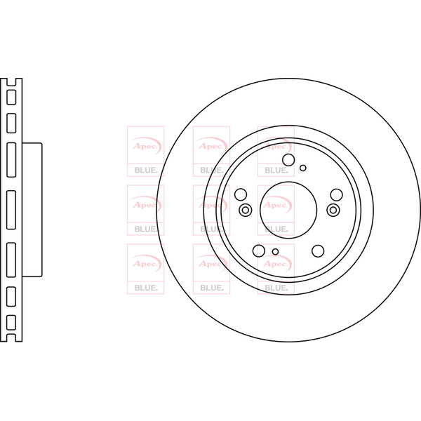 APEC BLUE BRAKE DISC (FRONT) (SINGLE) (R90) image