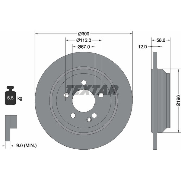 TEXTAR PC BRAKE DISCS image