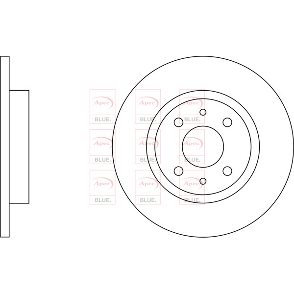 APEC BLUE BRAKE DISC (FRONT) (SINGLE) (R90) image