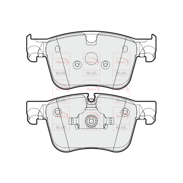 APEC BLUE BRAKE PADS (FRONT) (R90) image