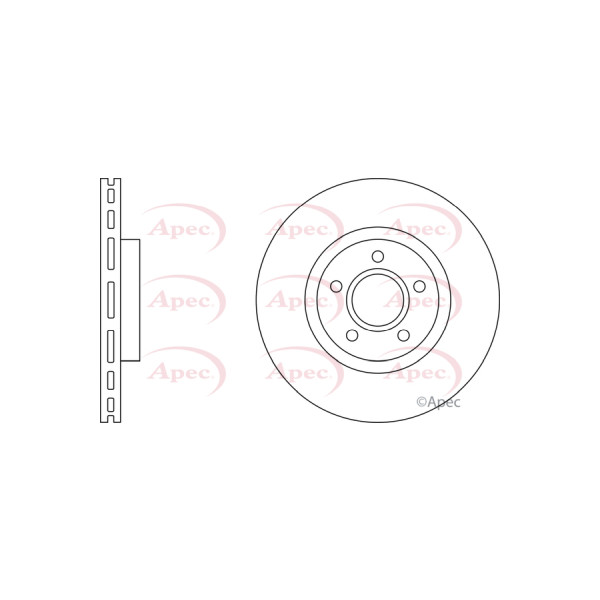 APEC BRAKE DISC (FRONT) (SINGLE) image