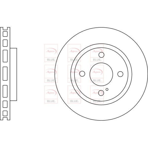 APEC BLUE BRAKE DISC (FRONT) (SINGLE) (R90) image